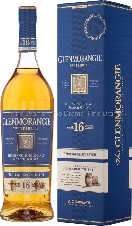 Glenmorangie The Tribute 16YO 1L 43% ABV.